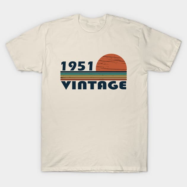 vintage 1951 birthday classic T-Shirt by omitay